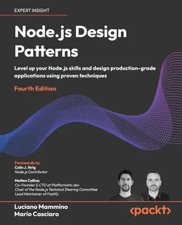 Cover of Node.js Design Patterns, 3rd edition