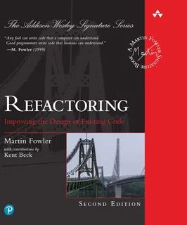 Cover of Refactoring: Improving the Design of Existing Code, 2nd edition