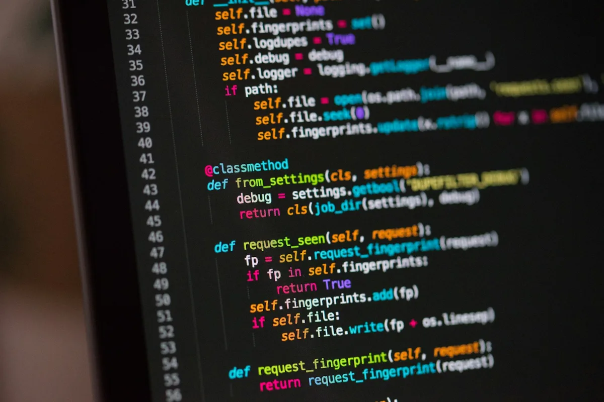 Swift source code on a laptop display