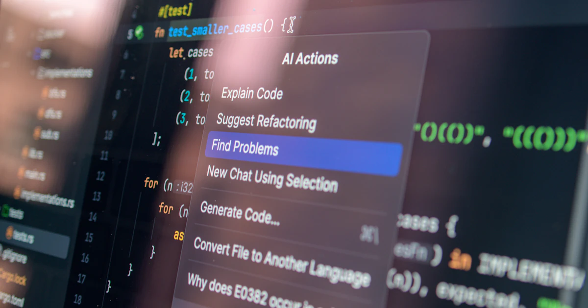 A computer screen displaying code