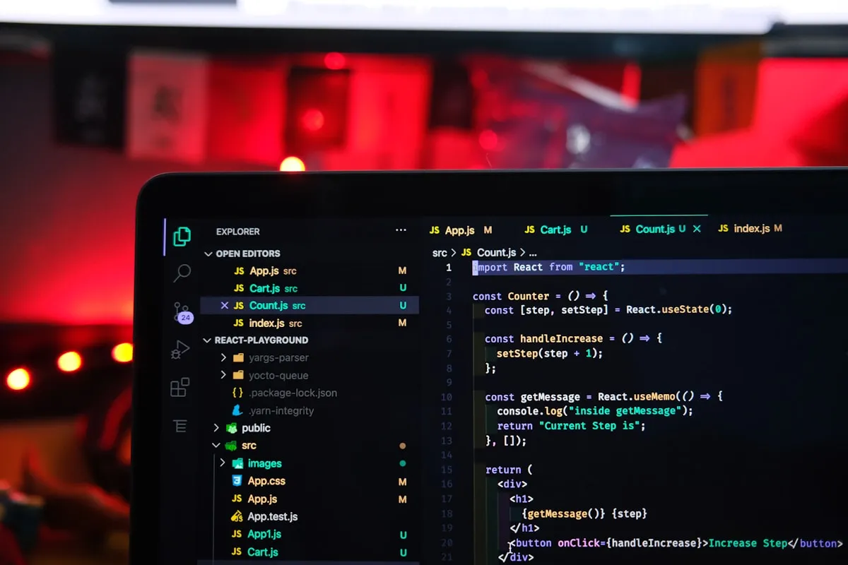 A program running in a terminal on a computer screen
