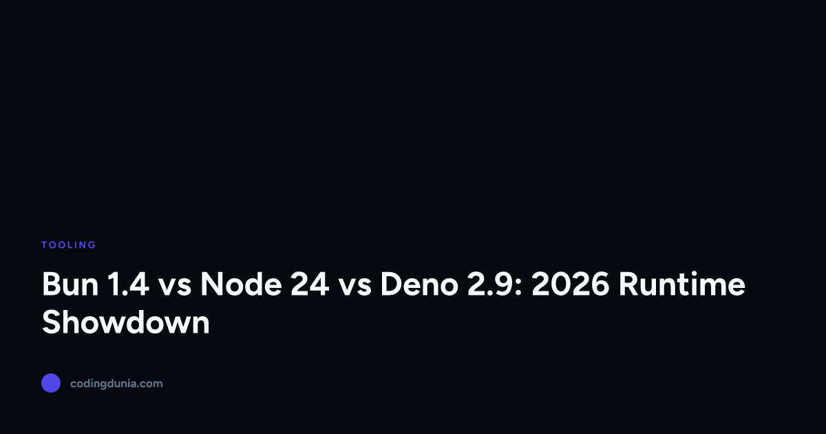Bun vs Node 24 vs Deno 2.5: 2026 Runtime Showdown Tested